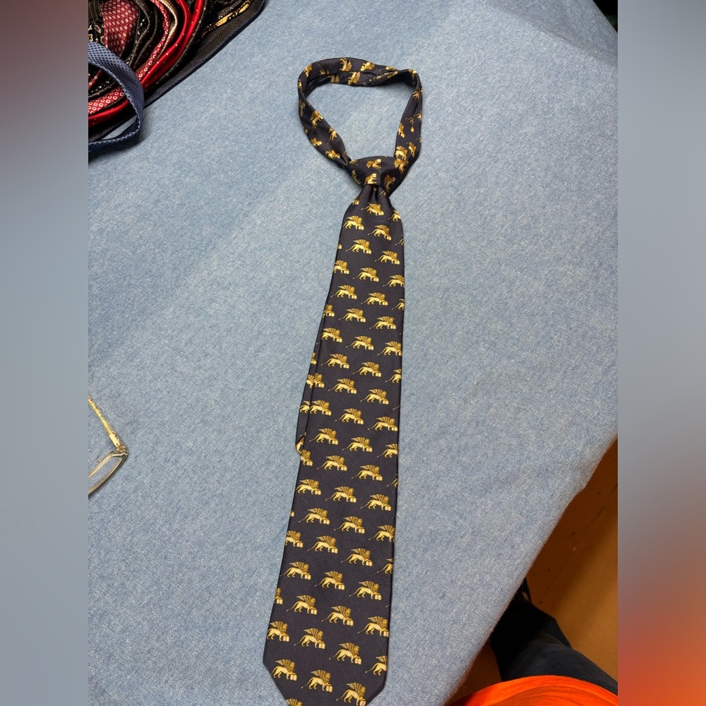 Mens fabris venezia silk tie